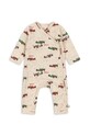 Detské dupačky Konges Sløjd BASIC NEWBORN ONESIE GOTS Pre bábätká béžová KS101415.B