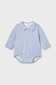 Дитяче бавовняне боді Mayoral Newborn блакитний 2797.1J.Newborn.9BYH