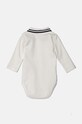 United Colors of Benetton body bawełniane niemowlęce 3CDIAB00F.W.Reproposed biały AW24