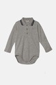 United Colors of Benetton body di cotone neonato/a grigio 3CDIAB00F.W.Reproposed