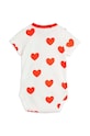 Mini Rodini body niemowlęce Hearts 2464010142 biały AW24