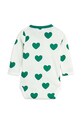 Боди для младенцев Mini Rodini Hearts 2464010575 белый AW24