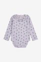 Bodi za bebe Bobo Choses Pansy Flower 224AB005 ljubičasta AW24