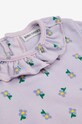 Dziewczynka Bobo Choses body niemowlęce Pansy Flower 224AB005 fioletowy