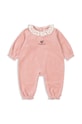 Dětské polo dupačky Konges Sløjd MIFFA FRILL ONESIE GOTS KS101602 růžová AW24