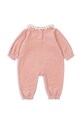 Дівчинка Дитячі повзунки Konges Sløjd MIFFA FRILL ONESIE GOTS KS101602 рожевий