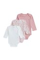 Pamučni bodi za bebe Polo Ralph Lauren 3-pack 3-pack roza 310952411001