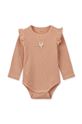Fete Liewood body din bumbac pentru bebelusi 2-pack LW19526 galben