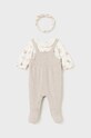 Mayoral Newborn pajacyk niemowlęcy 2602.2B.Newborn.9BYH beżowy AW24