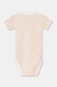 United Colors of Benetton body bawełniane niemowlęce 2-pack pomarańczowy 3GI70B00S.G.W.Seasonal