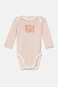 Детское боди из хлопка United Colors of Benetton 2 шт 3GI70B00R.G.W.Seasonal розовый AW24