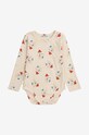 Kojenecké body Bobo Choses Magic Flute 224AB002 béžová AW24