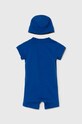 adidas Originals rampers bawełniany niemowlęcy GIFT SET IY0749 niebieski AW24