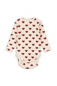 Konges Sløjd pamut baba body MINNIE BODY GOTS Bébi termékek bézs KS101606