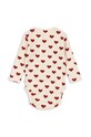 Konges Sløjd body bawełniane niemowlęce MINNIE BODY GOTS KS101606 beżowy AW24