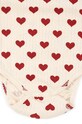 Konges Sløjd body bawełniane niemowlęce MINNIE BODY GOTS beżowy KS101606
