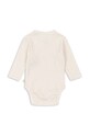 Konges Sløjd body din bumbac pentru bebelusi MINNIE NEWBORN BODY GOTS KS101609 alb AW24