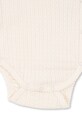 Konges Sløjd body bawełniane niemowlęce MINNIE NEWBORN BODY GOTS KS101609 biały