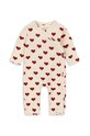 Bavlnené dupačky pre bábätká Konges Sløjd MINNIE NEWBORN ONESIE GOTS Pre bábätká béžová KS101610