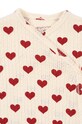 Chlapec Bavlnené dupačky pre bábätká Konges Sløjd MINNIE NEWBORN ONESIE GOTS KS101610 béžová