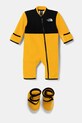 The North Face combinezon bebe BABDENALI ONE PIECE SET cu modele galben NF0A88W056P1