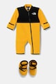 The North Face babaoverál BABDENALI ONE PIECE SET dzsörzé sárga NF0A88W056P1