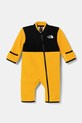 The North Face babaoverál BABDENALI ONE PIECE SET NF0A88W056P1 sárga AW24
