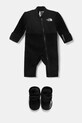 The North Face babaoverál BABDENALI ONE PIECE SET dzsörzé fekete NF0A88W0JK31