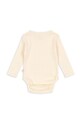 Βαμβακερά φορμάκια για μωρά Konges Sløjd MINNIE BODY GOTS KS102051 μπεζ AW24
