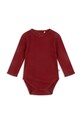 Konges Sløjd body bawełniane niemowlęce MINNIE BODY GOTS Produkt niemowlęcy czerwony KS102051