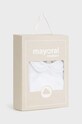 Băieți Mayoral Newborn body din bumbac pentru bebelusi 2701.2P.Newborn.9BYH alb