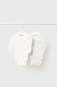 Bavlněné kojenecké body Mayoral Newborn 2-pack 2-pack béžová 2775.2D.Newborn.9BYH
