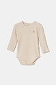 Chłopiec Calvin Klein Jeans body niemowlęce 2-pack IN0IN00245.9BYH beżowy