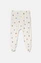 United Colors of Benetton salopete din bumbac pentru bebeluși 2-pack 3FMG0F008.W.Seasonal alb AW24