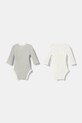 United Colors of Benetton body din bumbac pentru bebelusi 2-pack 3FMG0B00Q.W.Seasonal gri AW24