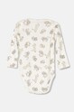 Bavlněné kojenecké body United Colors of Benetton 2-pack bílá 3GI70B00R.W.Seasonal