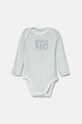 Dječaci Pamučni bodi za bebe United Colors of Benetton 2-pack 3GI70B00R.W.Seasonal plava