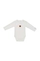 Donsje body din bumbac pentru bebelusi Davo Bodysuit Bear Produs pentru bebe alb 3030101.