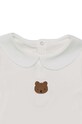Donsje body din bumbac pentru bebelusi Davo Bodysuit Bear alb 3030101.