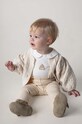 Дитяче бавовняне боді Donsje Davo Bodysuit Poodle Для немовлят білий 3030106.