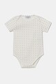 Emporio Armani body din bumbac pentru bebelusi 2-pack EY000010.AF10913 bej SS25