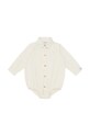 Donsje body bawełniane niemowlęce Pepijn Bodysuit 3034300 beżowy AW24