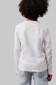 Chłopiec Calvin Klein Jeans longsleeve bawełniany dziecięcy IB0IB02166.9BYH.104.116 biały
