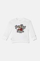 Tommy Hilfiger longsleeve niemowlęcy z elastanem biały KN0KN01859.9BYH