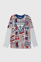 Dětské bavlněné tričko s dlouhým rukávem Guess potisk bílá L4YI05.K8HM3.9BYH