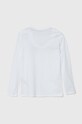 Guess longsleeve bawełniany dziecięcy L4YI21.K8HM4.9BYH biały AW24
