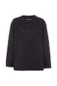 Хлопковый детский лонгслив Emporio Armani аппликация чёрный 6D4TJC.3J5VZ