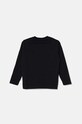 Дитячий бавовняний лонгслів Emporio Armani 6D4TJC.3J5VZ чорний AW24