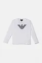 Emporio Armani longsleeve bawełniany dziecięcy nadruk biały 8N4TN6.1JPZZ