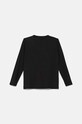 Dječja pamučna majica dugih rukava Emporio Armani 8N4TN6.1JPZZ crna AW24